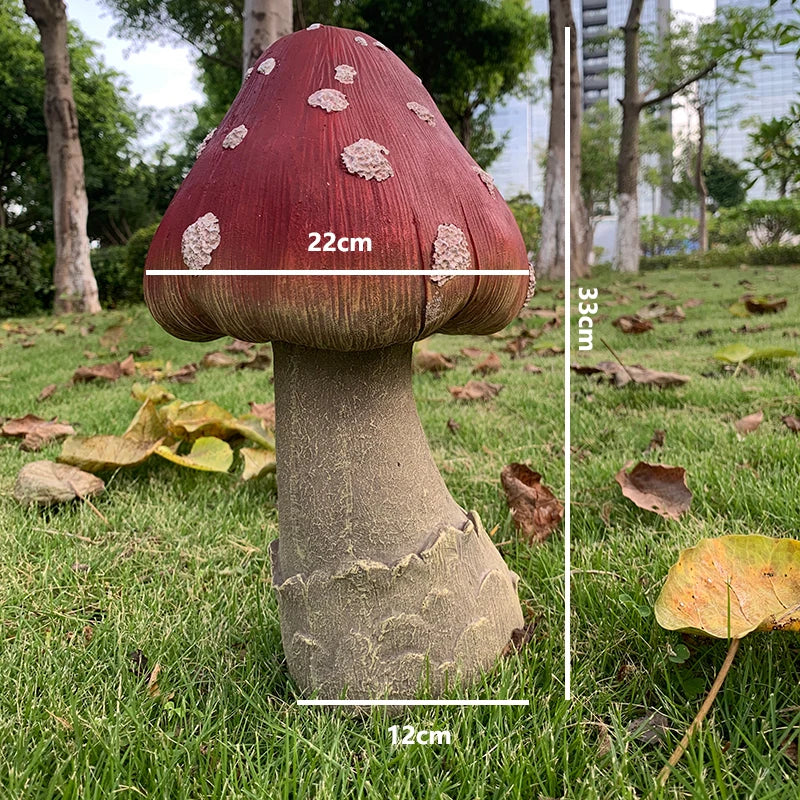 Outdoor Fairy Mushroom Resin Garden Decor | Bowlift