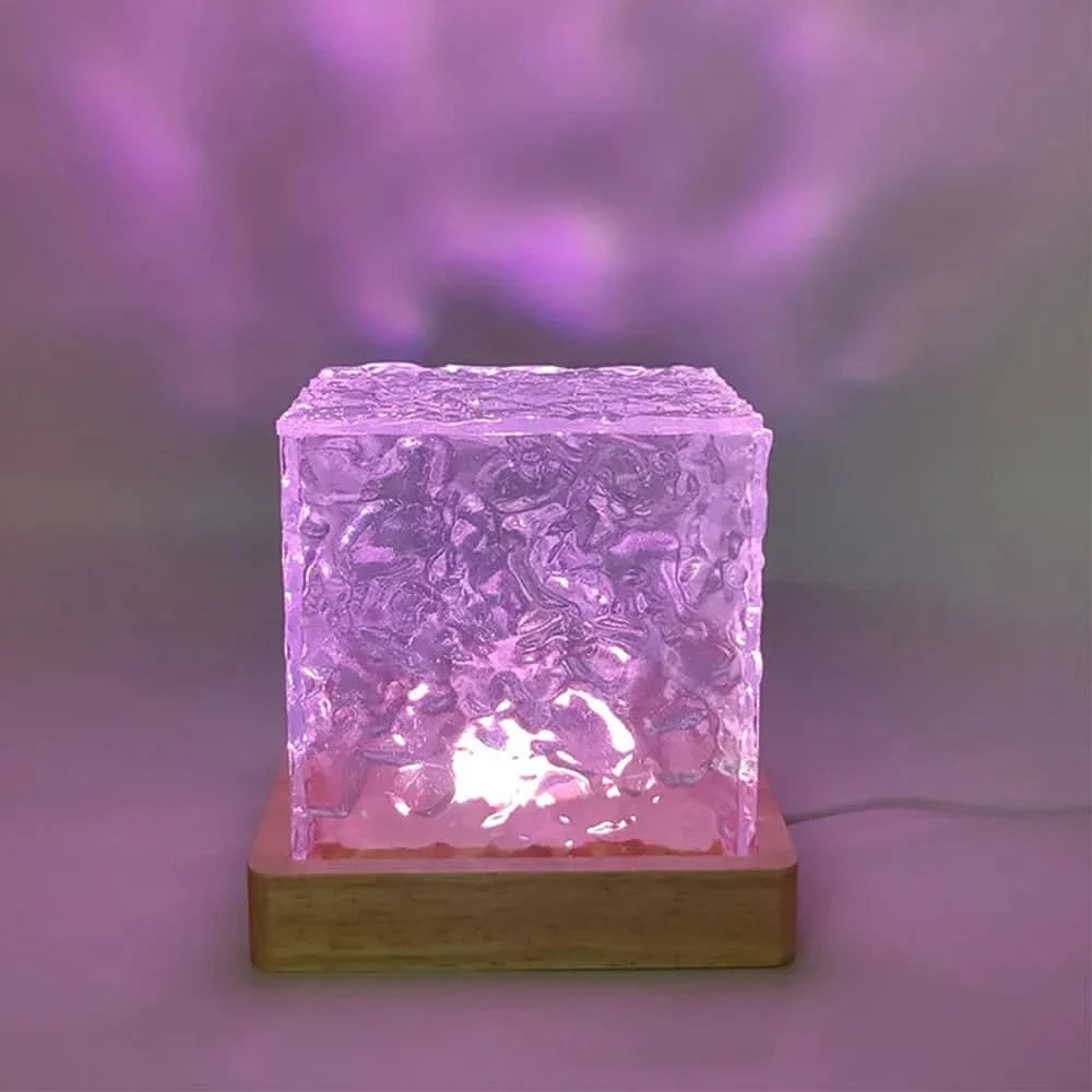 BowLift | Nordic Glass Cube Lamp with Ambient Light