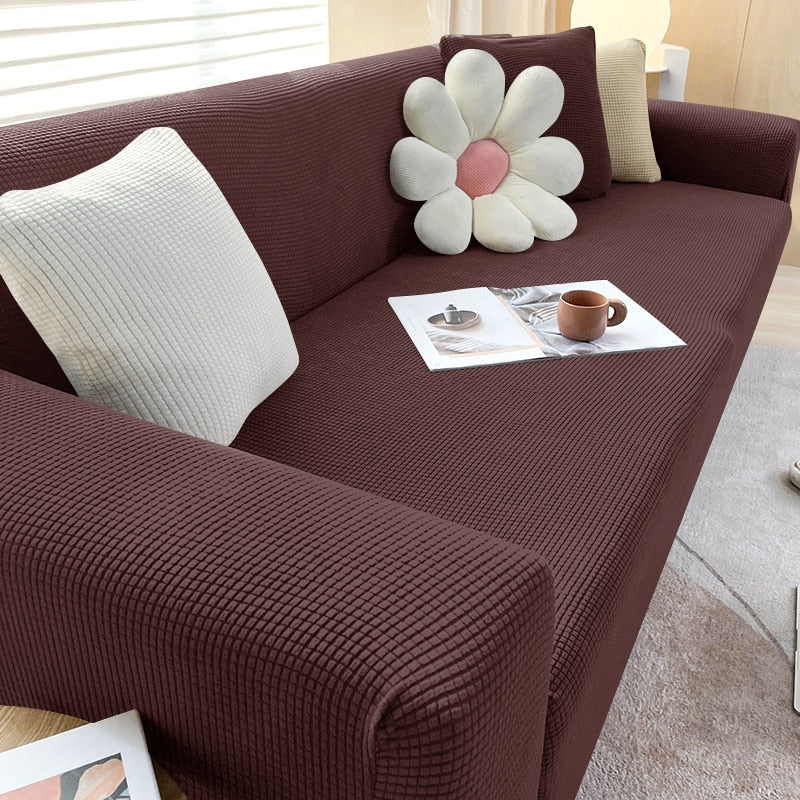 BowLift | Textured Stretch Sofa Cover | Non-Slip, Machine Washable & Protective for 1-Seater, 2-Seater, and 3-Seater Sofas