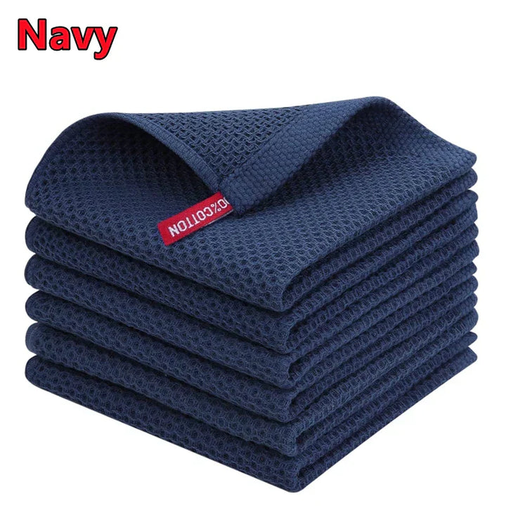 BowLift | EcoWaffle Dish Towel | 100% Cotton | Absorbent & Quick-Drying | Honeycomb Design