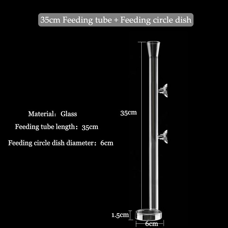 BowLift | Transparent Aquarium Glass Tube Fish Feeder