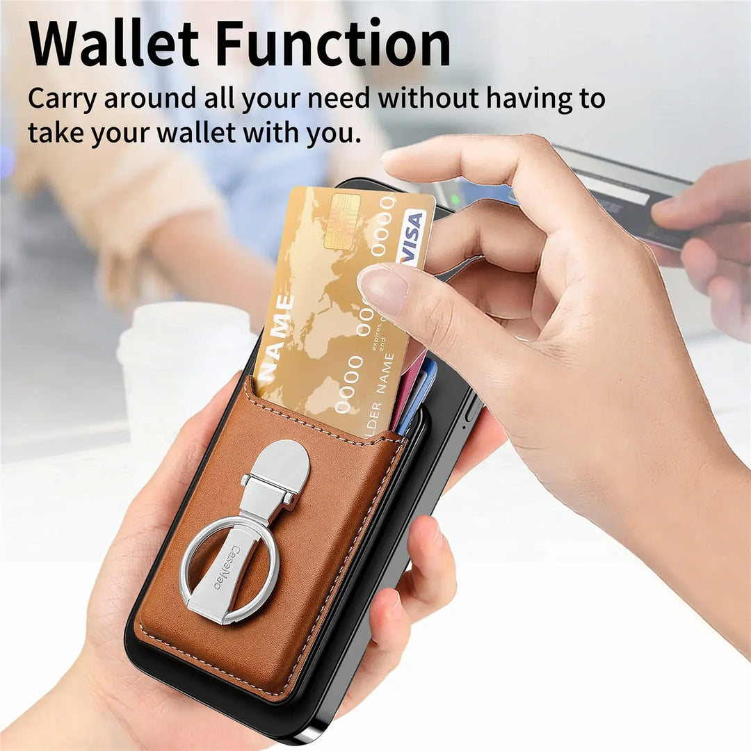 BowLift | Leather Magsafe Phone Wallet Holder