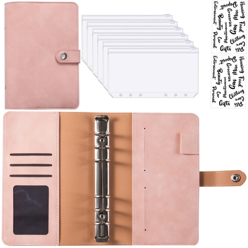 BowLift | Financial Planner Leather Multi Pocket Bill Organizer Notebook