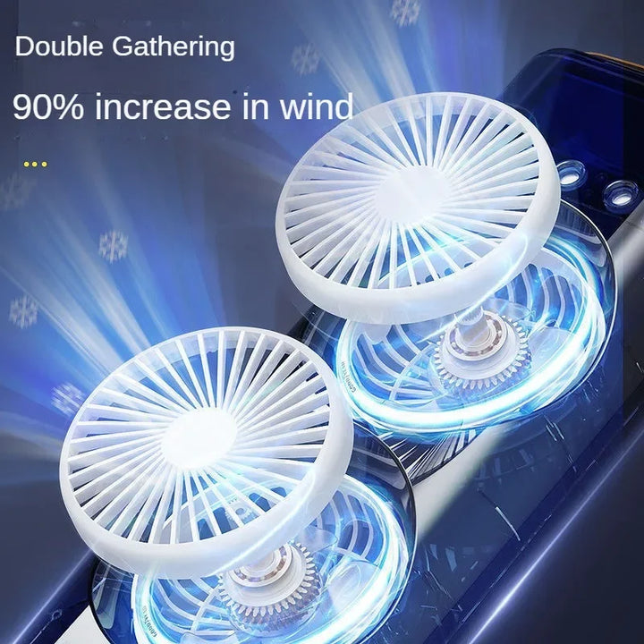 Portable Double Fan Cooling Spray Air Conditioning | Bowlift