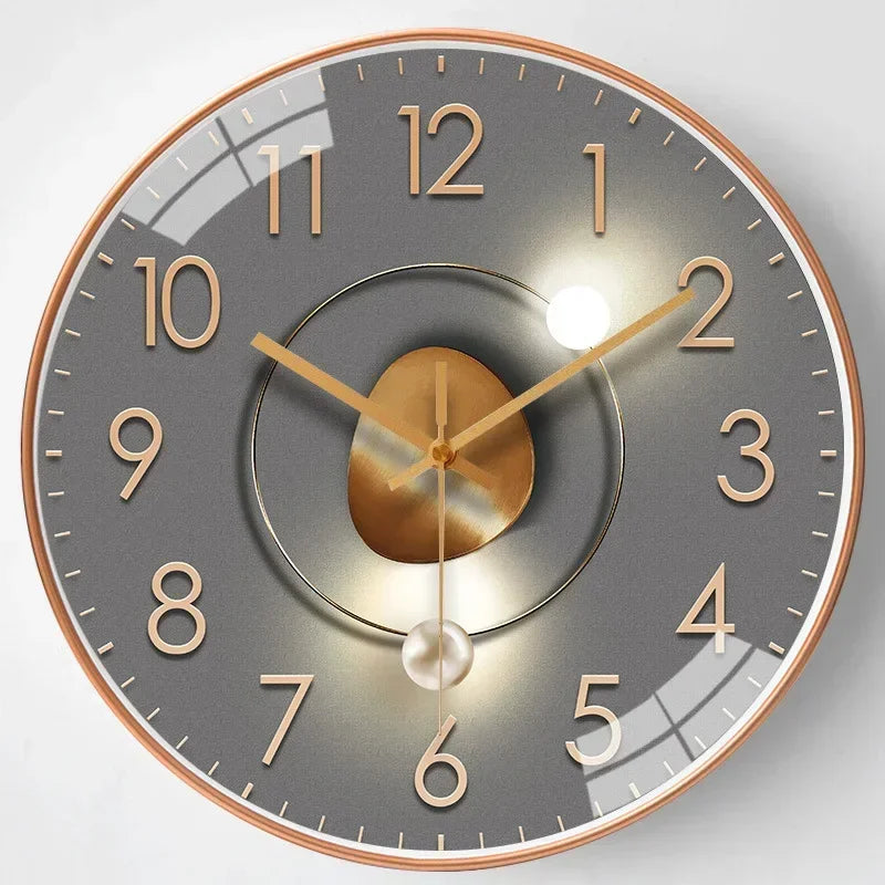 SilentTime - Digital Wall Clock in Classic Style - 8 Inch Bowlift