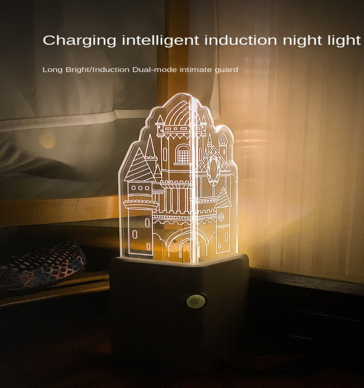 BowLift | 3D LED Rechargeable Wall Night Lamp