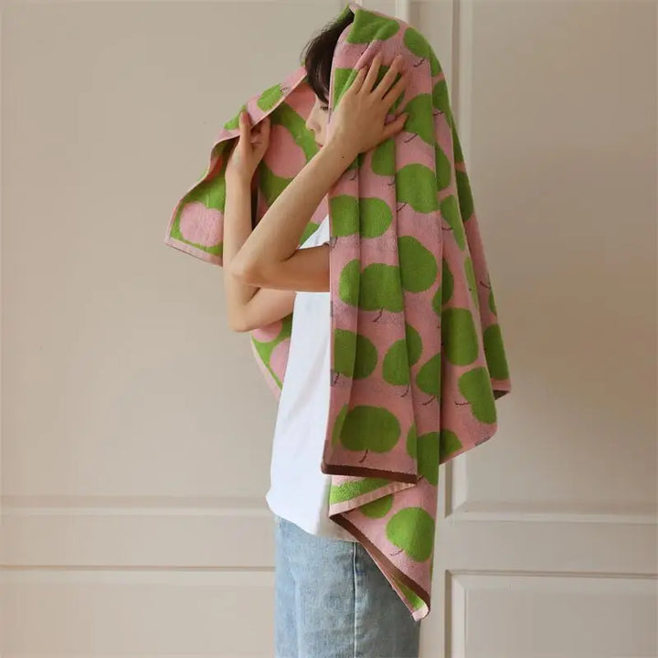 Apples Pattern Cotton Towel | Bowlift