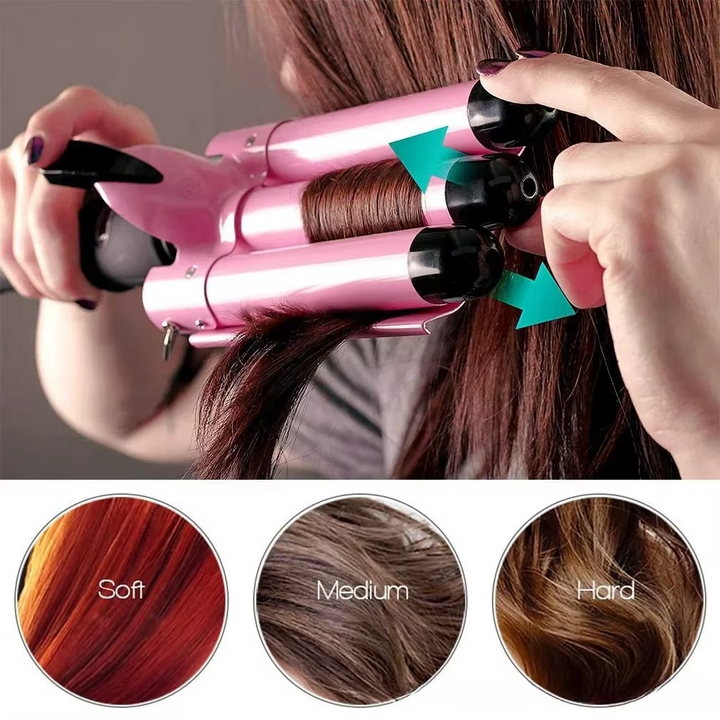 BowLift | Ceramic Triple Barrel Wave Styler for Perfect Curls