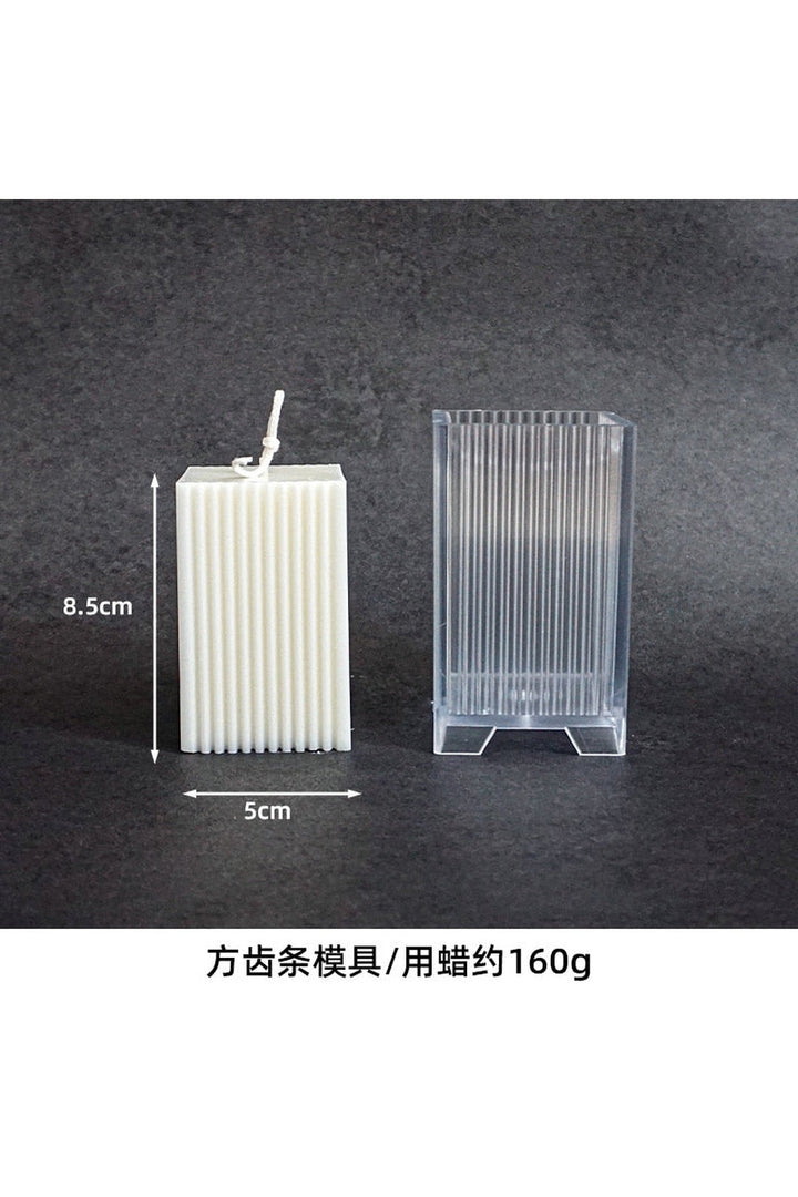 striped column candle shape | Bowlift