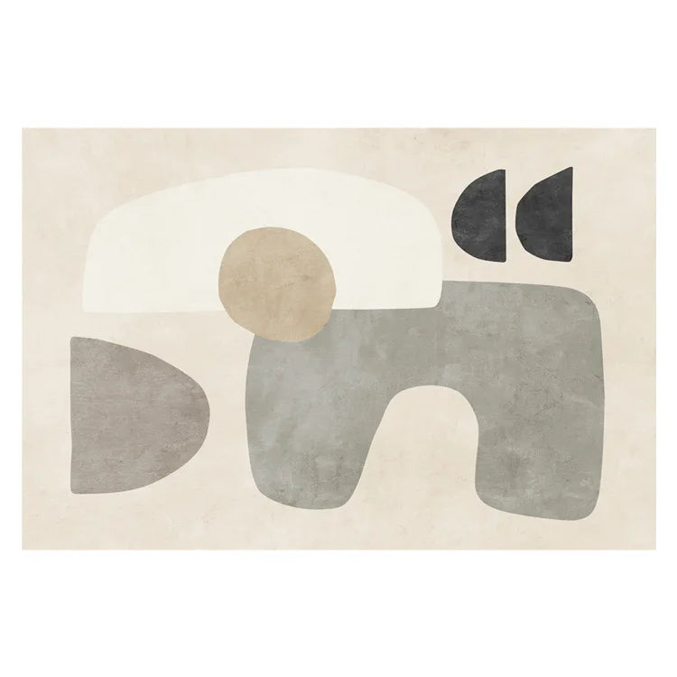 BowLift | Japanese Minimalist Plush Area Rug Non-Slip Soft Rug Bedroom Living Room Large Surface