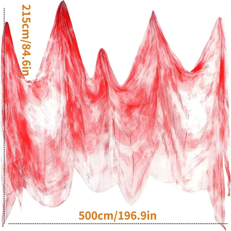 BowLift | Hanging decoration made of black gauze for Halloween — perfect for walls, fireplace, and doors