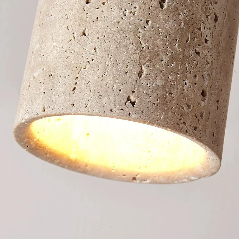 BowLift | ZenElegance Wabi Sabi Luxury Ceiling Lighting - Natural Travertine LED
