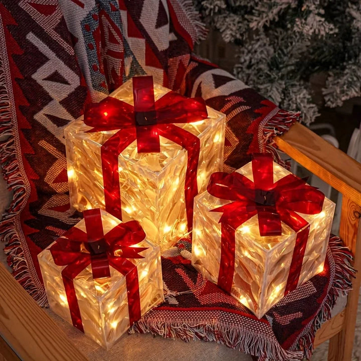 BowLift | Indoor Light-Up Presents (Set of 3)