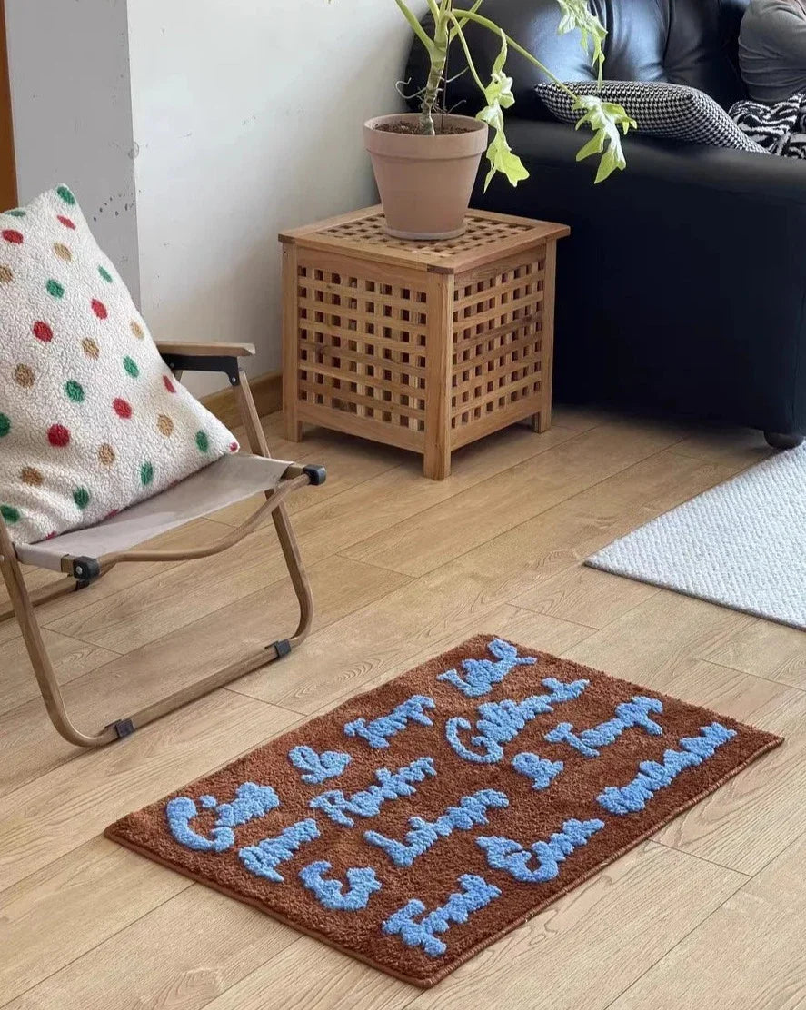 French Phrase Tuft Mat | Bowlift