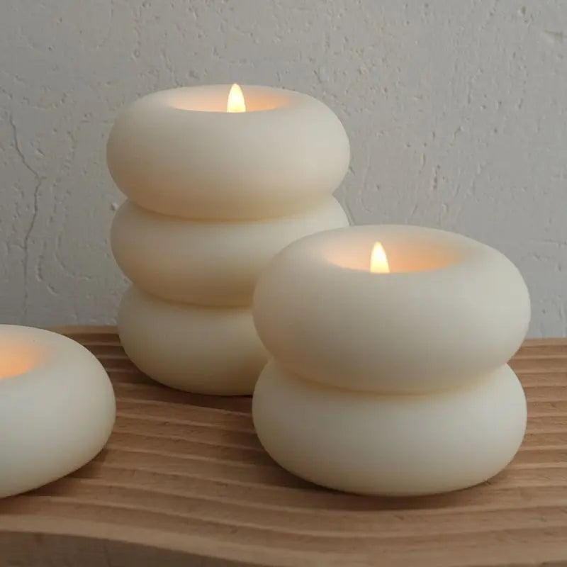 BowLift | Donut Aromatherapy Candle Round Smokeless