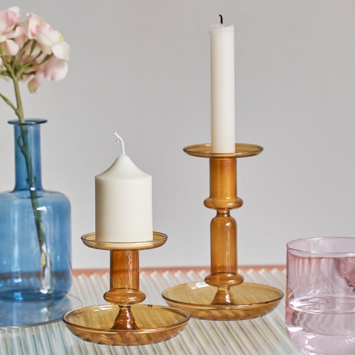 Borosilicate Modern Candleholders - 2 colours | Bowlift