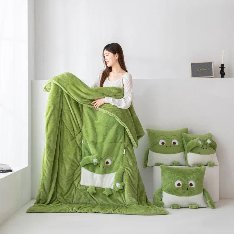 Cozy Dreams Mini Monster Quilted Pillow Bowliftanket | Bowlift