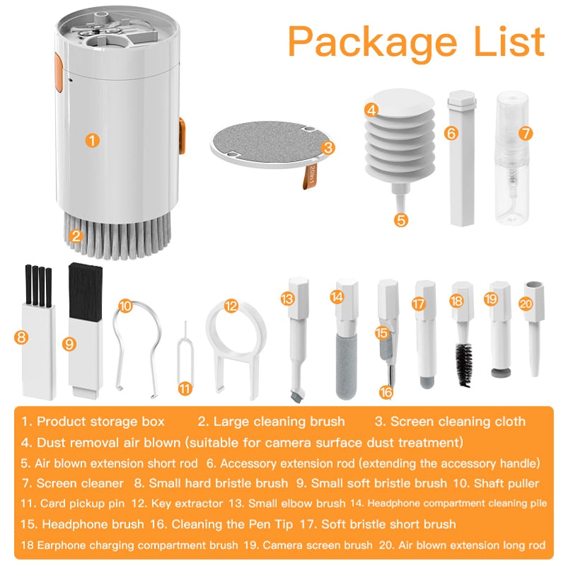 20in1 Ultimate Tech Cleaning Tool Set | Bowlift