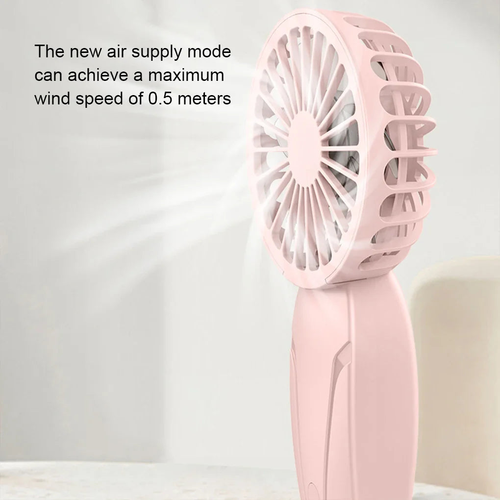 Portable Handheld Mini Fan – Lightweight ABS USB Rechargeable Pocket Fan for On-the-Go Cooling | Bowlift
