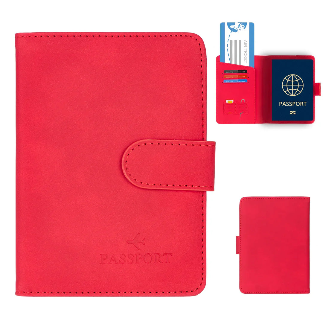 BowLift | Passport holder Travello | RFID protection | Real leather look | For women & men