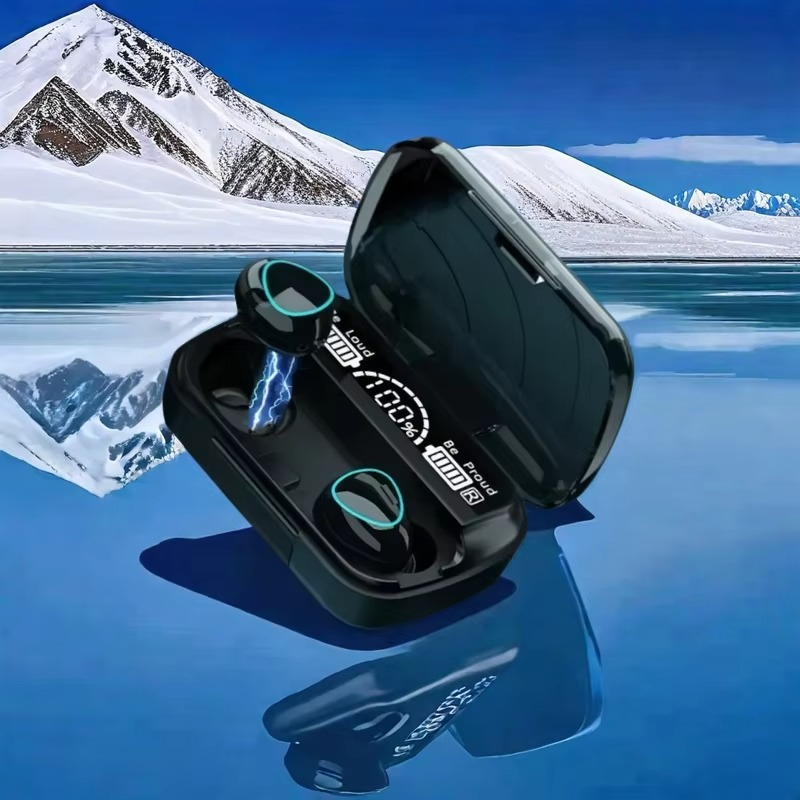 BowLift | TWS Bluetooth Wireless Earbuds with LED Display, HiFi Stereo Sound, Waterproof Gaming Headset