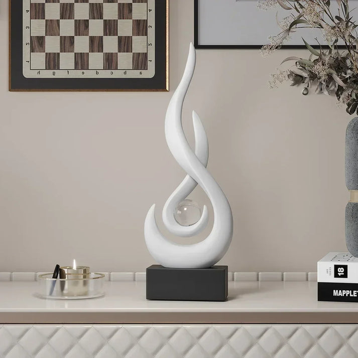 FlowSphere decorative sculpture - elegant room design Bowlift