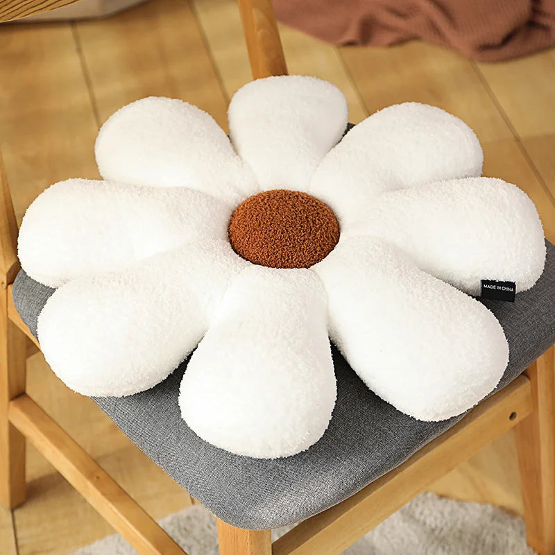 Boucle Plush Flower Cushion | Bowlift