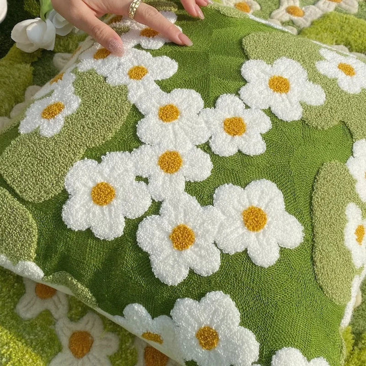 Flower Garden Embroidery Cushion Cover | Bowlift