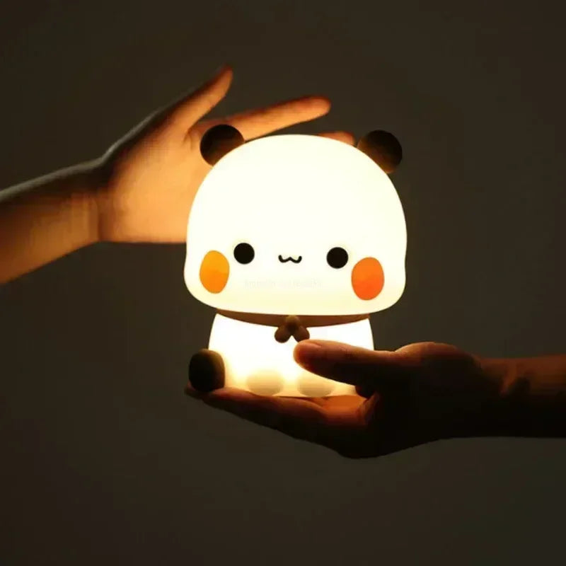 BowLift | LED Night Light Bear Panda Bubu and Dudu Lamp Cute Cartoon Night Lights Toy Gifts Animal Peripheral Bedroom Decorative Living Room