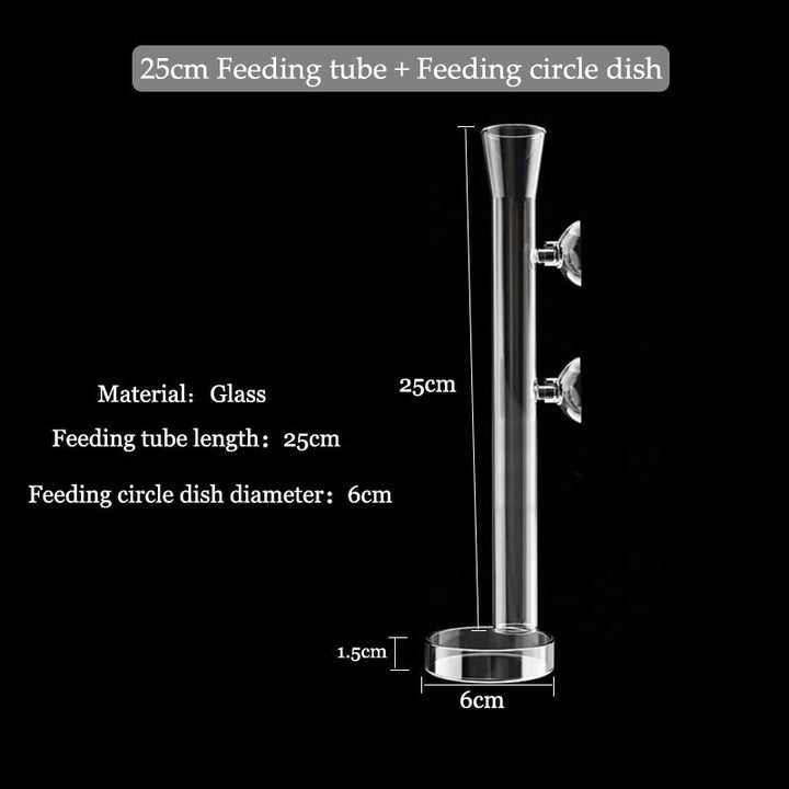 BowLift | Transparent Aquarium Glass Tube Fish Feeder