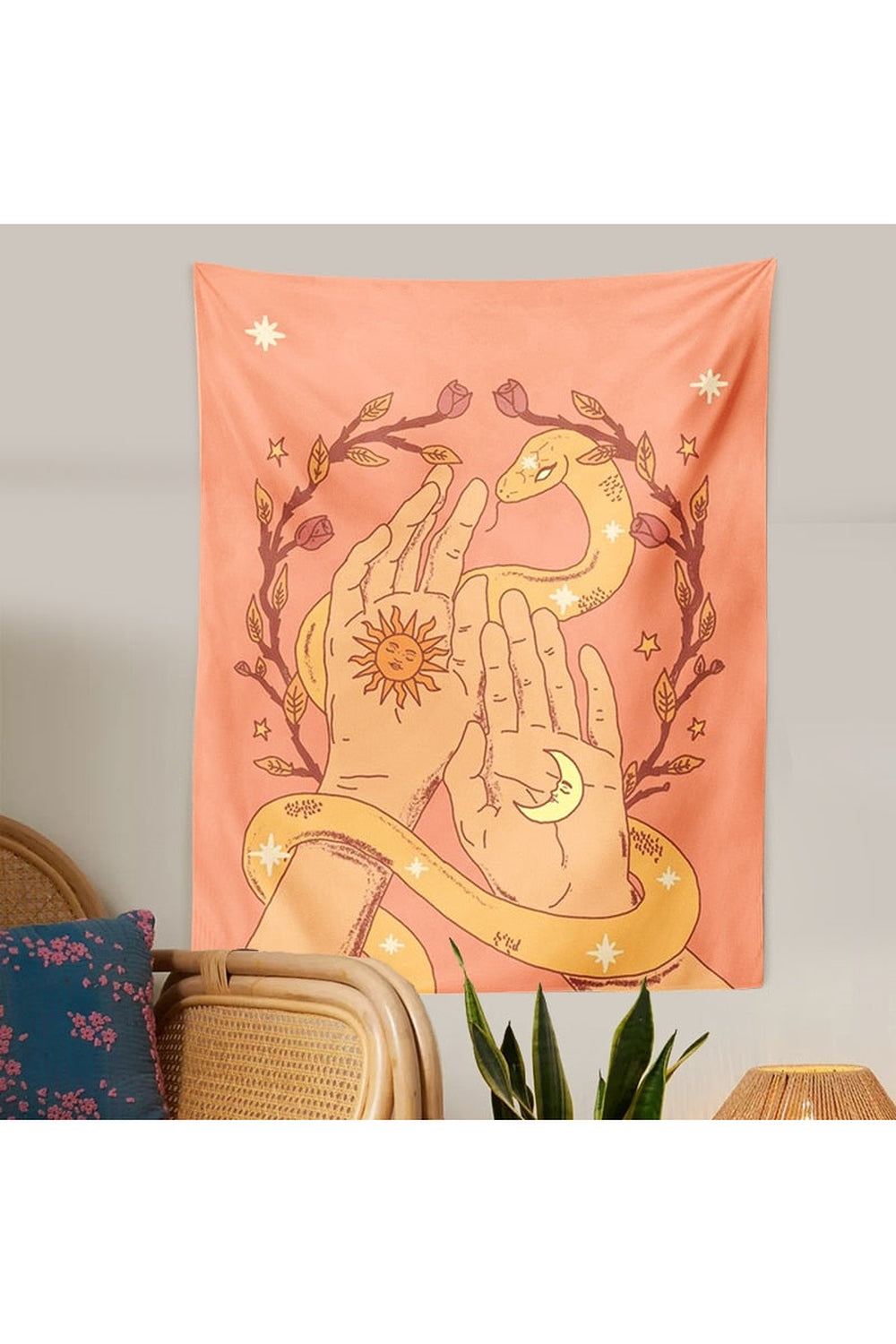 and Moon E-Girl Tapestry | Bowlift