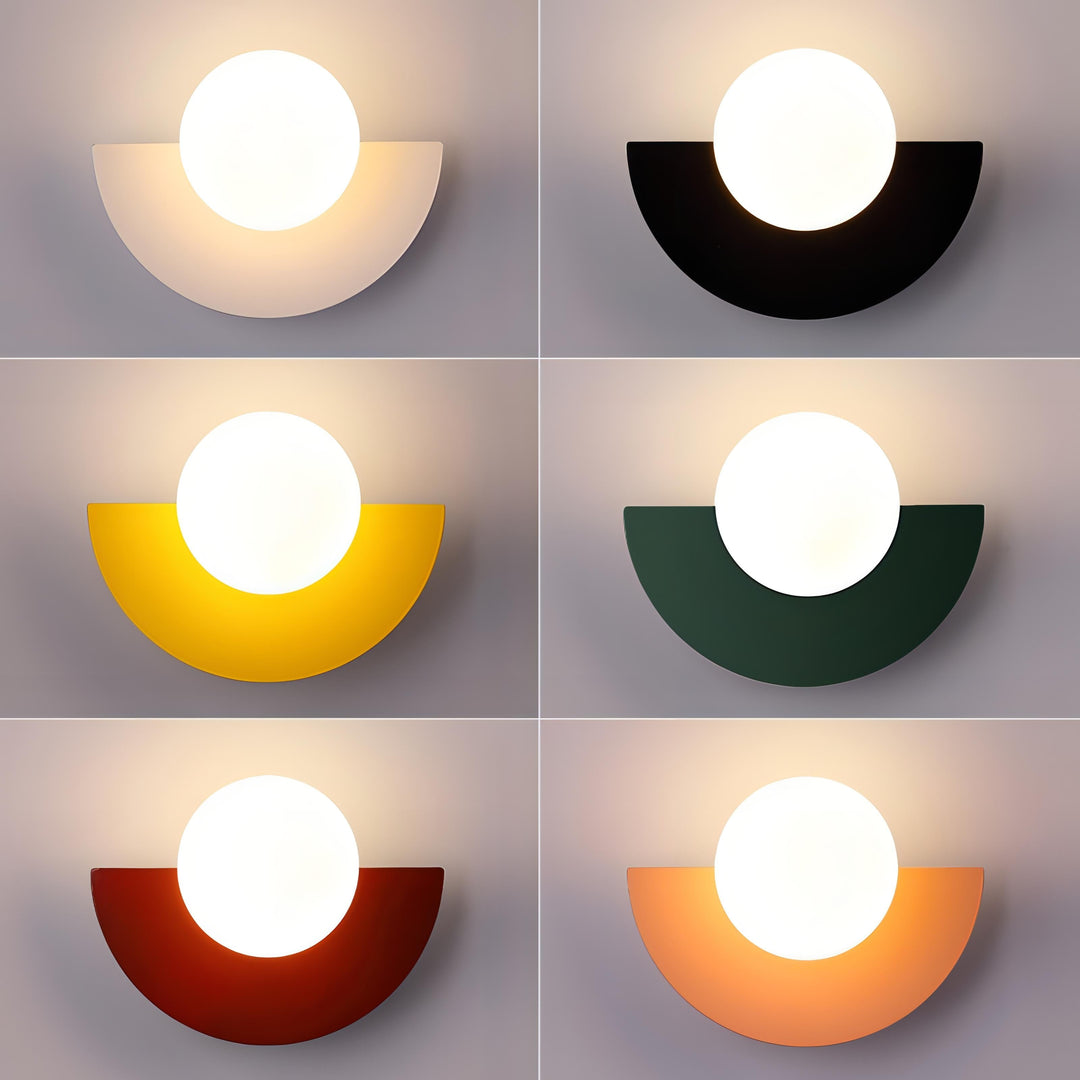 BowLift | Nordic Semicircle Wall Lamp - Modern LED Fixture for Living Room, Bedroom & Hallway Lighting