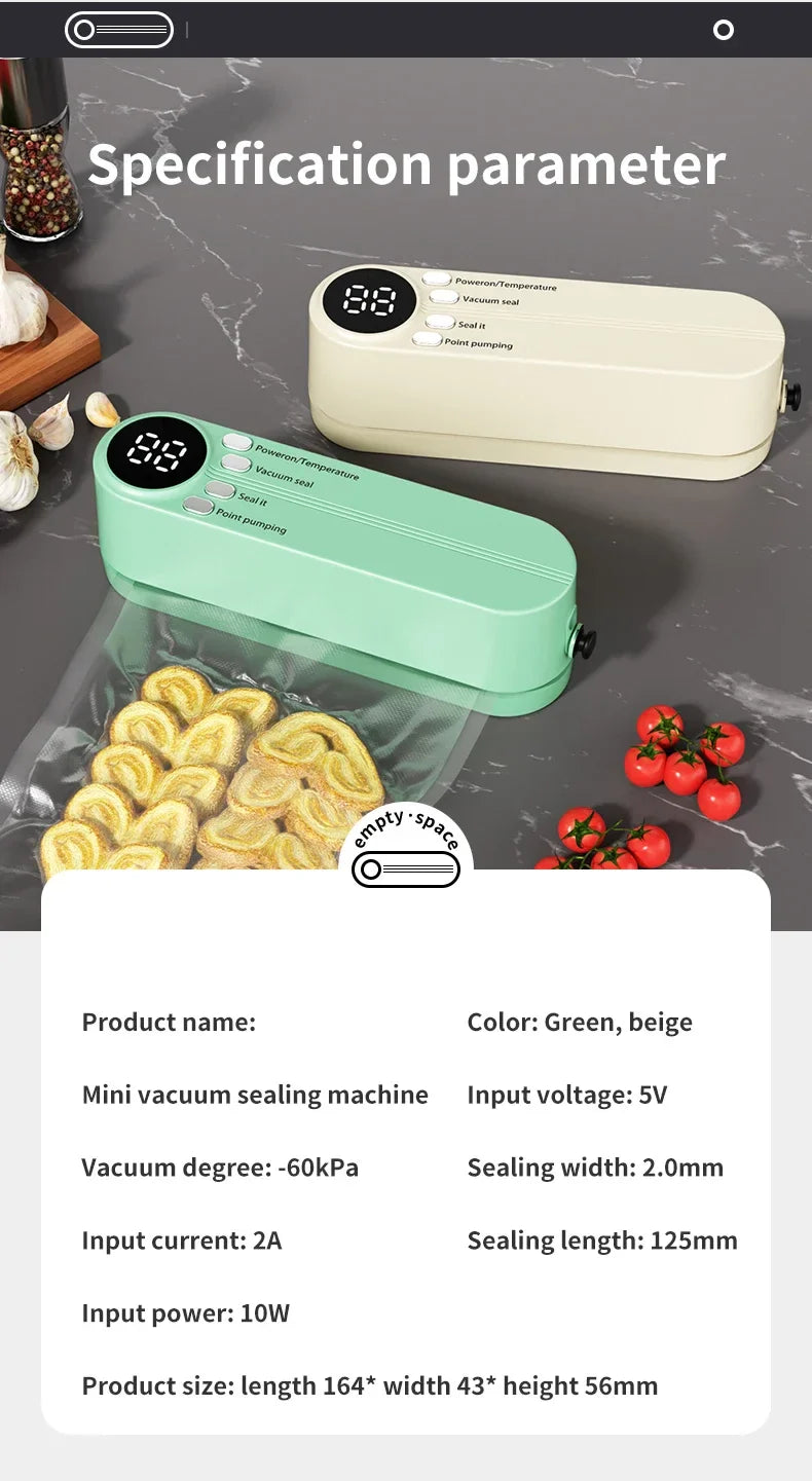 BowLift | Wireless Automatic Mini Vacuum Sealing Machine