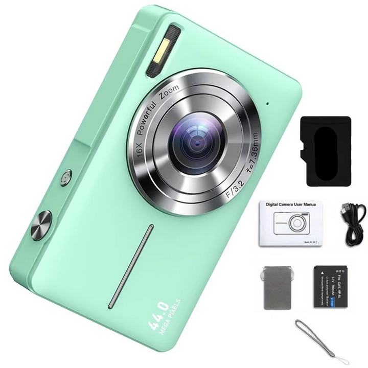 BowLift | High-Resolution Kids' Digital Camera - 1080P HD, 44MP with 16X Zoom