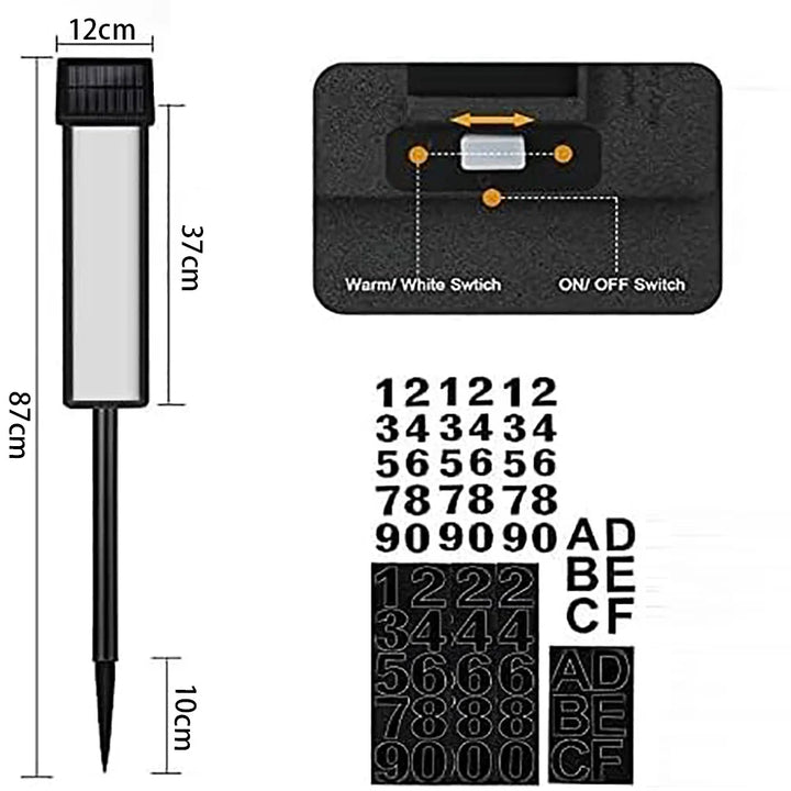 BowLift | Solar Address Sign Light