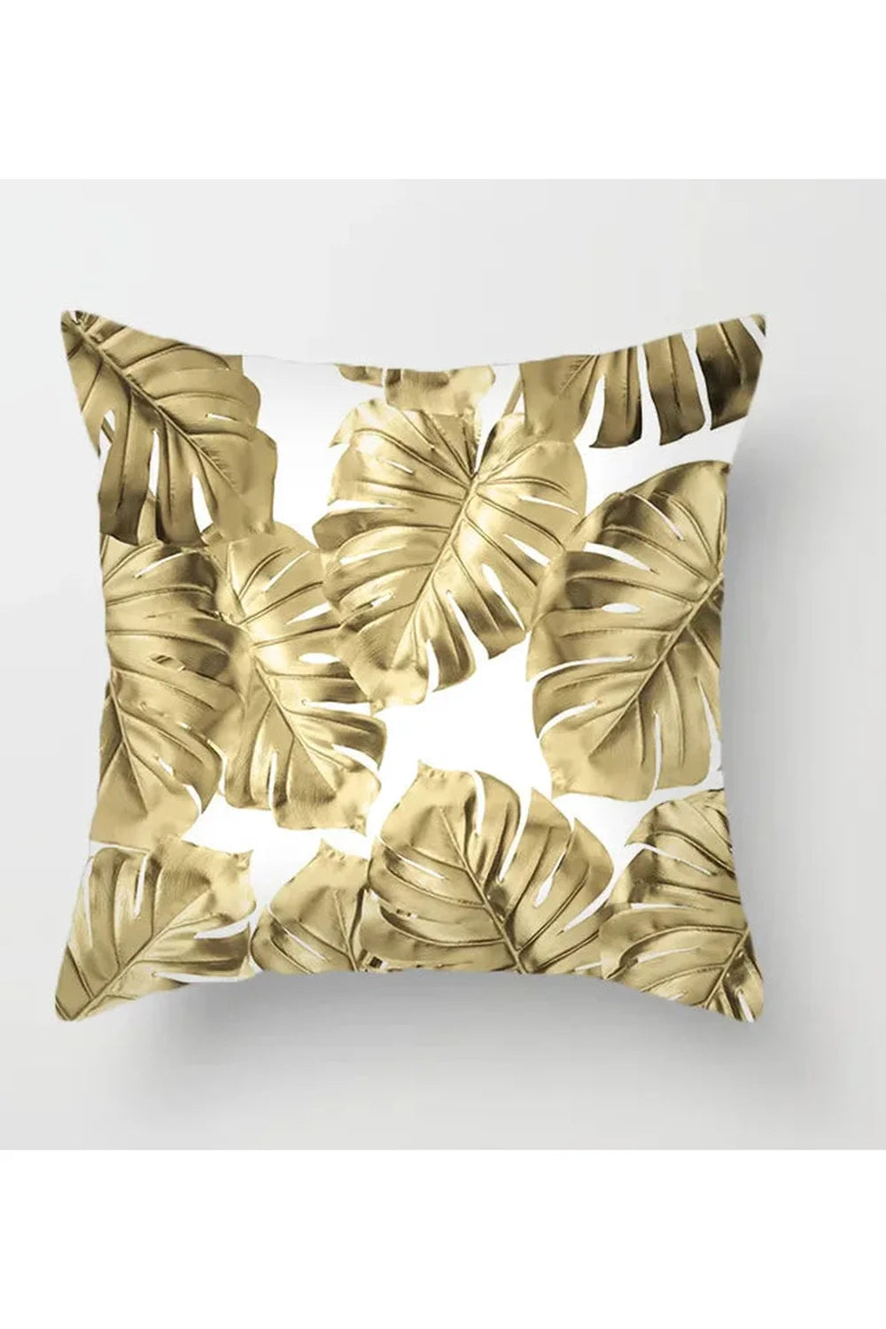 Yellow Leaf Polyester Pillowcase | Bowlift