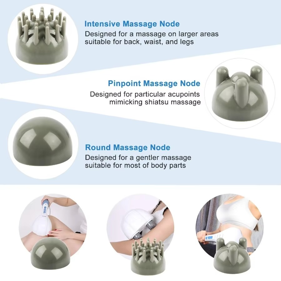 BowLift | Handheld Electric Percussion Massager with Dual Vibration for Full Body Relief