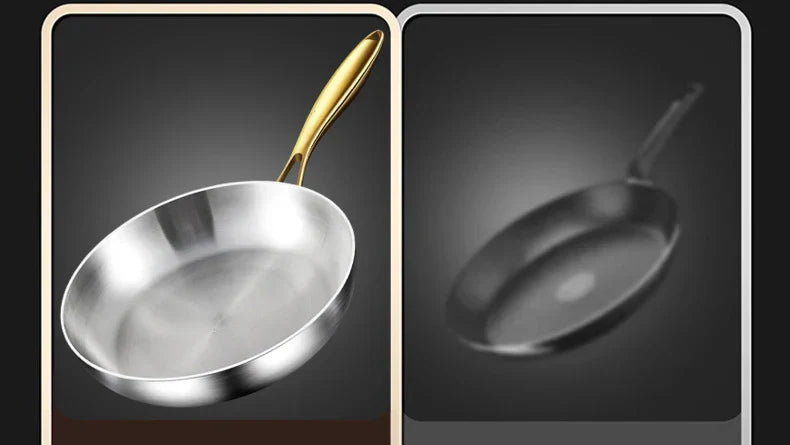 ChefSteel – Professional Stainless Steel Frying Pan for Gas & Induction | Bowlift