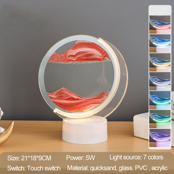 BowLift | Sand Serenity Moon Shape Night Light