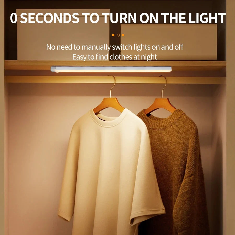 BowLift | SenseLite Motion LED | Rechargeable Sensor Light with Magnet Mount | Warm White | For Closet, Bed & Hallway
