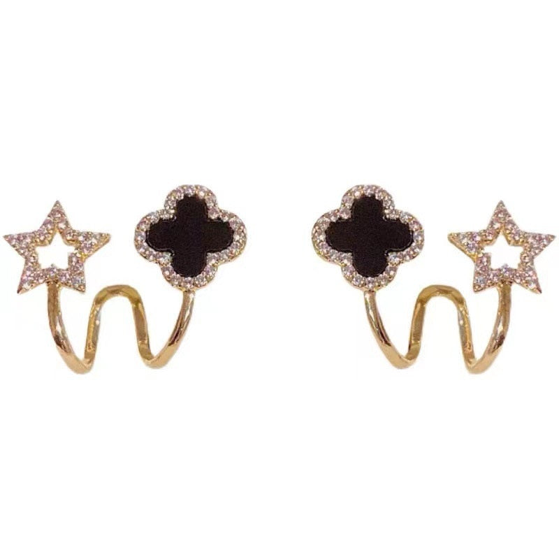 BowLift | Lucky Charm Four-Leaf Clover Chic Earrings
