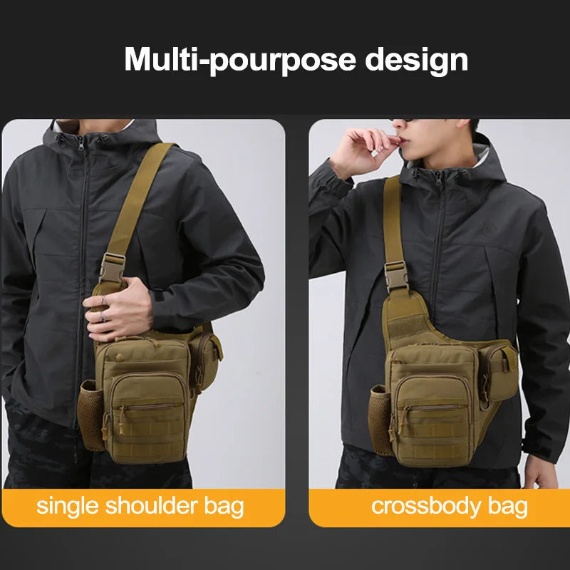 Multi-Pocket Crossbody Compact Hiking Chest Bag | Bowlift