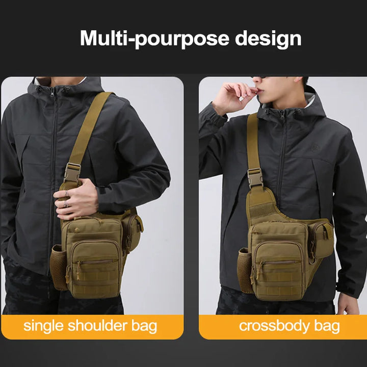 Multi-Pocket Crossbody Compact Hiking Chest Bag | Bowlift