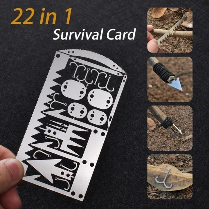 22in1 Stainless Steel Outdoor Survival Pocket Tool | Bowlift