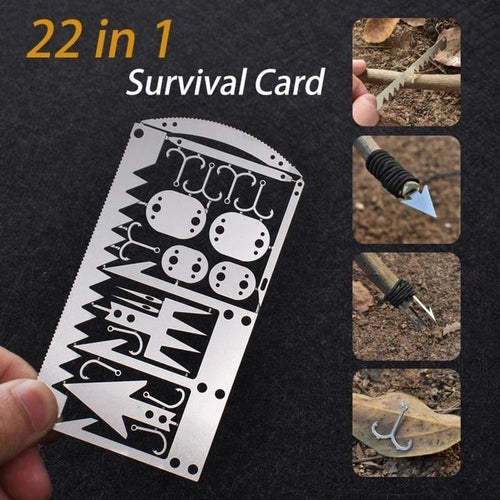 22in1 Stainless Steel Outdoor Survival Pocket Tool | Bowlift