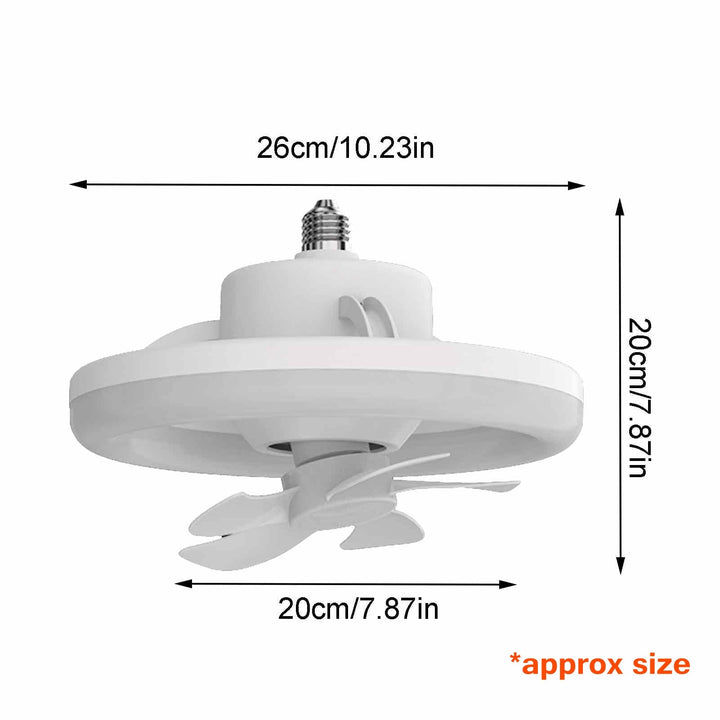 2in1 Radiant Rotating RC Ceiling Fan Lamp | Bowlift