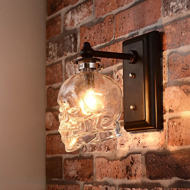 BowLift | Gothic Skull Bottle Retro Wall Lamp