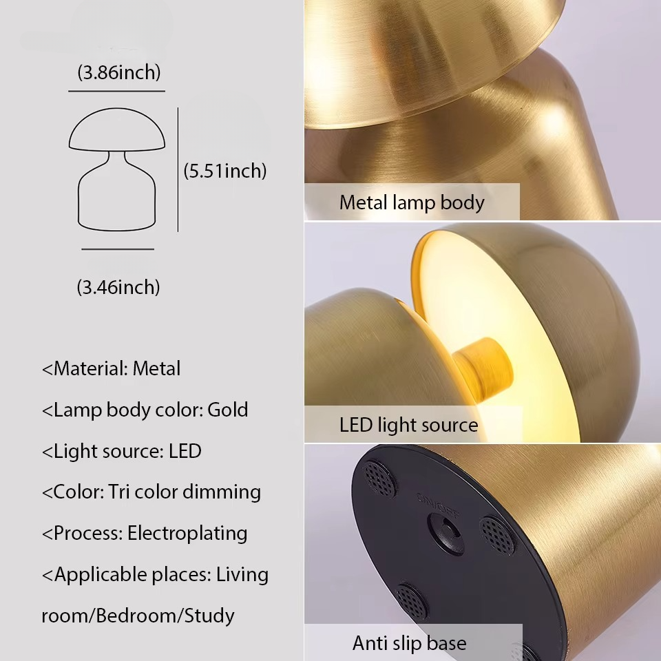 BowLift | Versatile LED Touch Bedside Lamp - 3-Color Dimmable Night Light