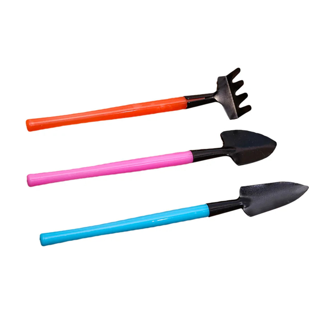 BowLift | Florinita 3-piece Mini Garden Tool Set | Hand Trowel, Rake & Shovel | For Houseplants & Bonsai | 22 cm Length