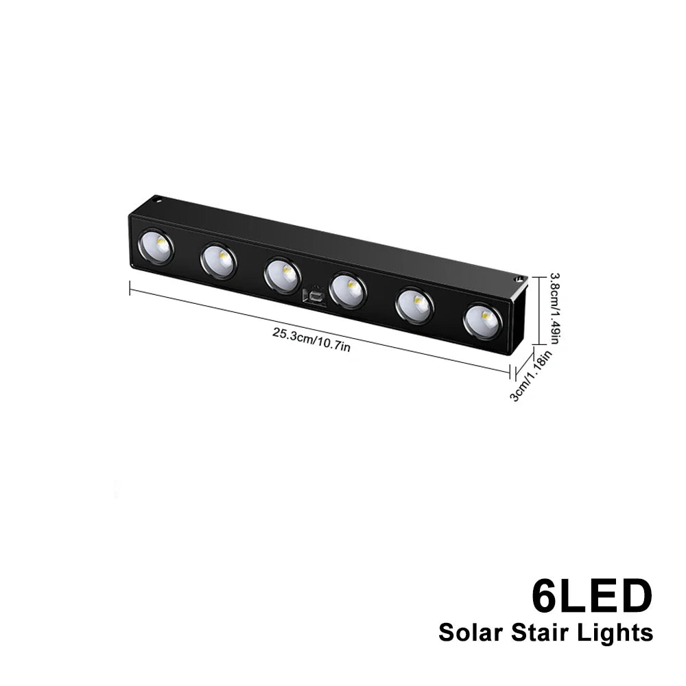 BowLift | Solavera LumiFence Solar Lights | 4-piece Set LED Outdoor Lights | IP54 Weatherproof | Aluminum | For Garden, Fence & Patio